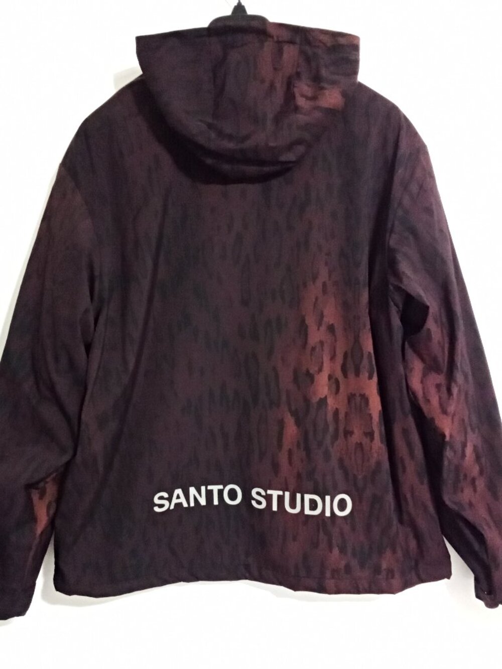 Men's SANTO STUDIO Leopard Print Parka, Sz. XL